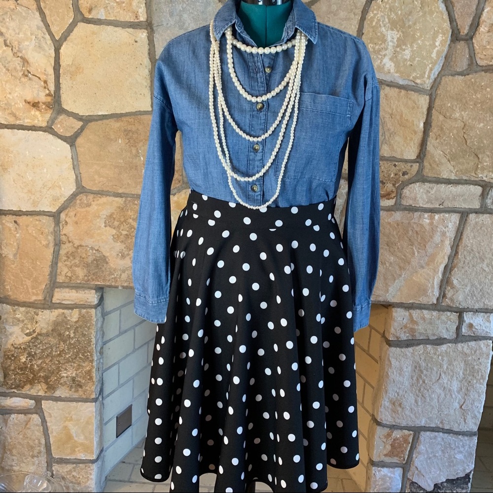 Polka Dot SKIRT ONLY SHIRT SOLD SEPARATELY